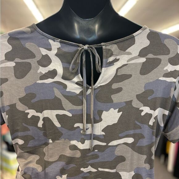 Zenana Ladies Med Camo Romper - Picture 5 of 8